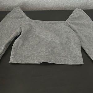 Grey workout shirt